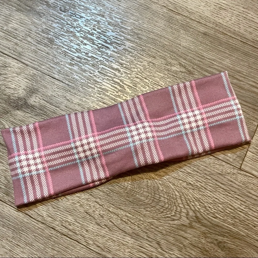 Plaid Wide Twisted Headbands Handmade NEW